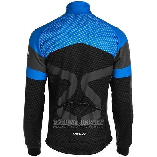 2019 Cycling Jersey Nalini Black Blue Long Sleeve And Bib Tight